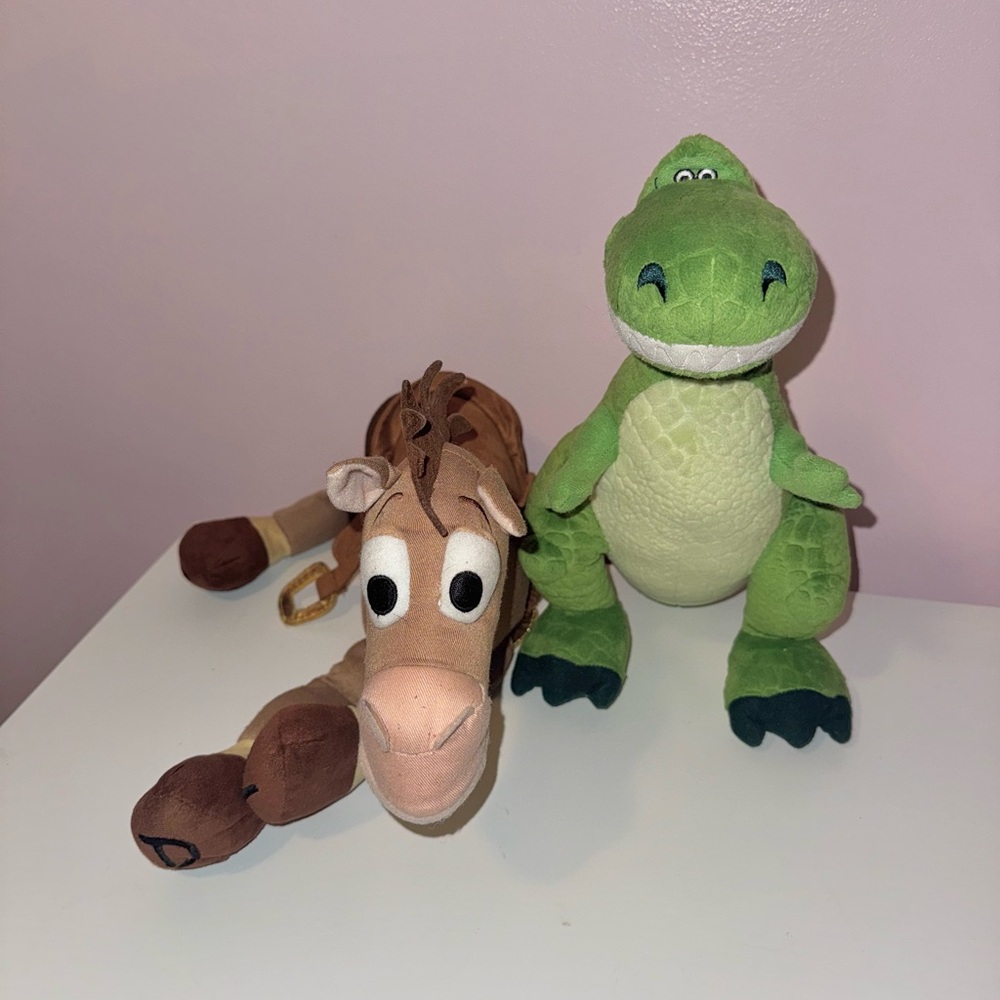 Toy Story plushs Rex and Bullseye Toy plush